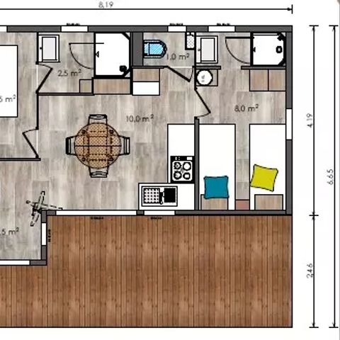 CHALET 4 persone - Badiane 3 camere