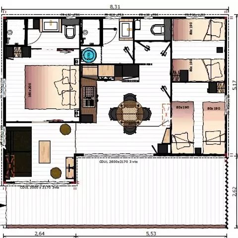 Chalet 6 Personen - Sternanis 4 Zimmer