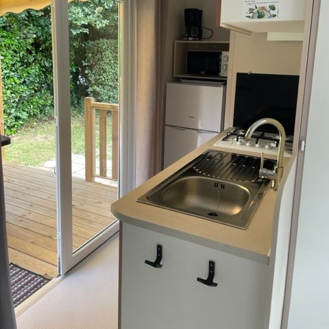 Mobilheim 4 personen - MH 2CH PREMIUM - ÜBERDACHTE TERRASSE
