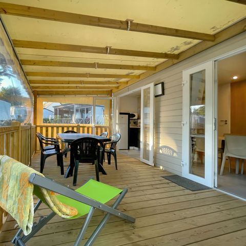 MOBILHOME 6 personas - MH 3CH PREMIUM - TERRAZA SEMICUBIERTA