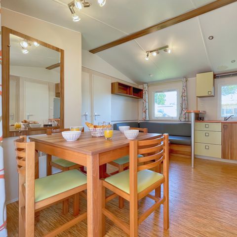 MOBILHOME 6 personas - 3BED VINTAGE - TERRAZA SEMICUBIERTA