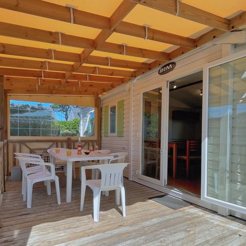 BUNGALOW 6 personnes - 3CH VINTAGE - TERRASSE SEMI COUVERTE