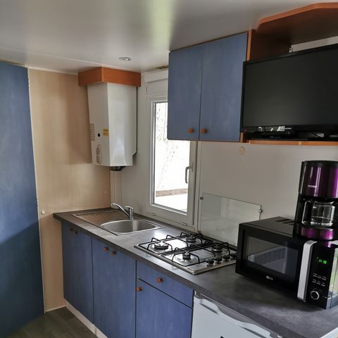 Mobilheim 4 Personen - Samedi 2 Zimmer + überdachte Terrasse - ohne Sanitäranlagen