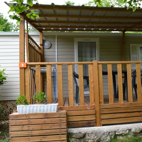 Mobilheim 4 personen - Mobilheim Samedi 2 Zimmer + überdachte Terrasse - ohne Sanitäranlagen