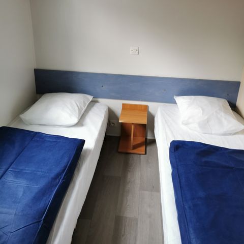 Stacaravan 4 personen - Stacaravan Samedi 2 slaapkamers + overdekt terras - zonder sanitair