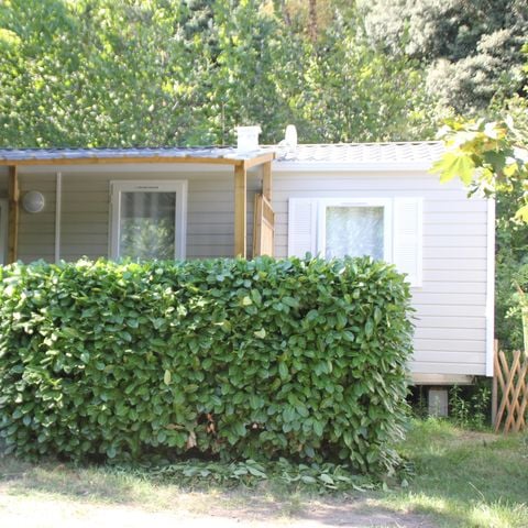 Mobilhome 5 personnes - Mobil-home Samedi 2 chambres + terrasse couverte