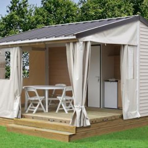 BUNGALOW 5 personnes - toilé TIT'HOME 2 chambres (sans sanitaires)