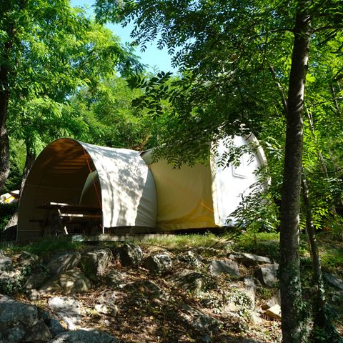 Tente 4 personnes - Coco Sweet 2 chambres - Bord de rivière (sans sanitaires)