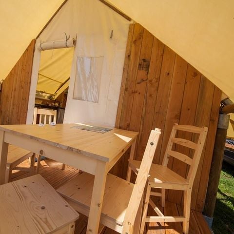 TENDA IN TELA E LEGNO 6 persone - Tenda SANPEI attrezzata