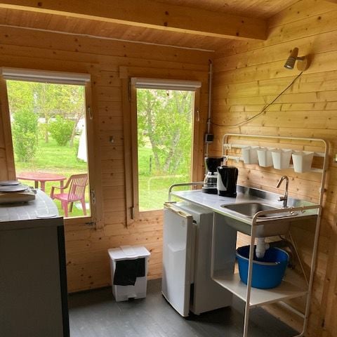 Chalet 2 personen - Chalet COCONUT 2/4 pers - zusätzliche Personen gegen Aufpreis möglich, kontaktieren Sie den Campingplatz