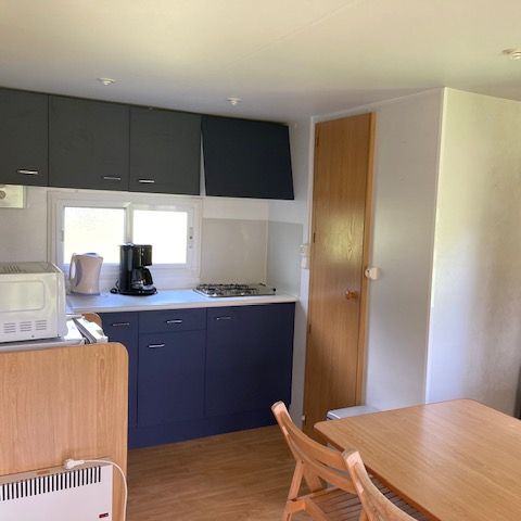 Stacaravan 2 personen - Stacaravan BLEULAGON 2/4 pers - extra personen mogelijk tegen betaling, neem contact op met de camping