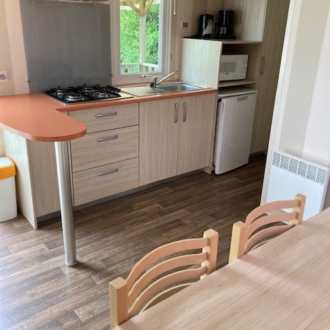 Mobile home 2 persons - Mobile home SUNRICE 4/6 pers - additional persons possible at extra cost, contact the campsite