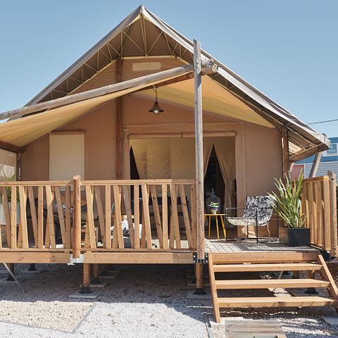 Hébergement 4 personnes - INSOLITE LODGE PRIVILÈGE avec vue - 26 m² - 2 chambres - avec sanitaires