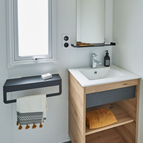 Stacaravan 4/6 personen - NIEUW Cottage - PREMIUM Clim - 2 slaapkamers - 1 badkamer