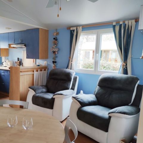Stacaravan 4 personen - Cottage Océan Clim 4 pers 2 slaapkamers 1 badkamer