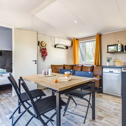 Stacaravan 6 personen - Cottage Cocoon 6p 3ch 2SdB PREMIUM