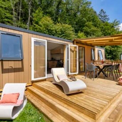 MOBILHOME 6 personnes - Cottage Cocoon 6p 3ch 2SdB clim Premium