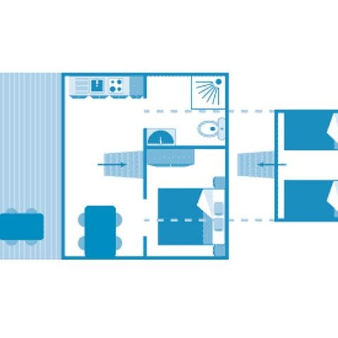 Safaritent 4 personen - Lodge 4p 2ch ***
