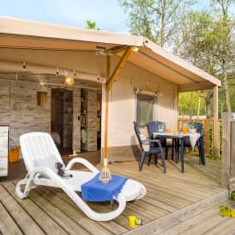 Canvas and wooden tent 4 persons - Lodge 4p 2ch ***
