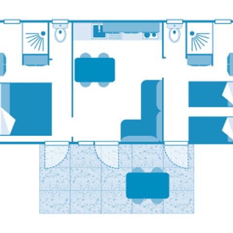CASA MOBILE 4 persone - Cottage Lumini 4p 2ch ****