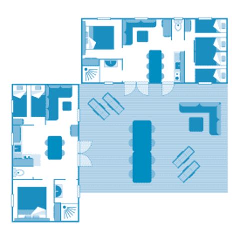 Mobile home 10 persons - Cottage FRIENDS 10p 5ch 2SdB ****