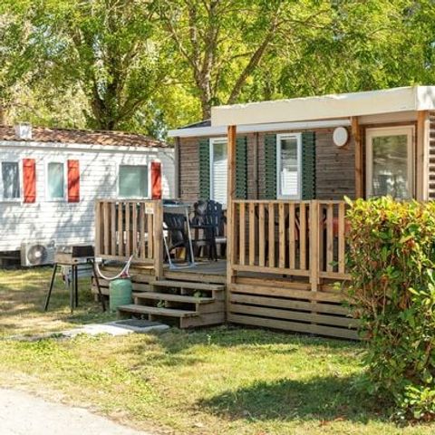 MOBILHOME 6 personas - Confort | 3 Dormitorios | 6 Pers. | Terraza elevada | Aire acondicionado