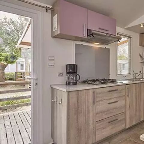 MOBILHOME 6 personas - Confort | 2 Dormitorios | 4/6 Pers | Terraza elevada | Aire acondicionado