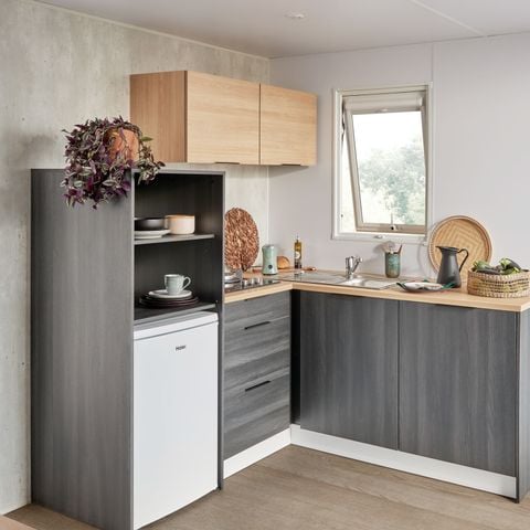 BUNGALOW 5 personnes - Cottage Opale  Vacances 2 Chambres  27m2 - Terrasse en bois