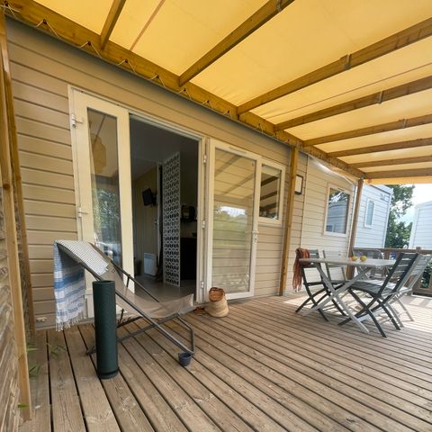 Mobile home 4 persons - Cottage Opale Lounge - 2 Bedrooms - 30 m2- Semi-covered terrace