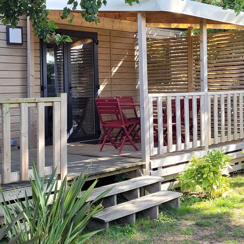 Mobile home 4 persons - Cottage Opale Lounge - 2 Bedrooms - 30 m2- Semi-covered terrace