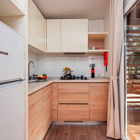 MOBILE HOME 4 people - | Comfort XL | 2 Bedrooms | 4 Pers | Raised terrace | 2 bathrooms | Air conditioning | TV