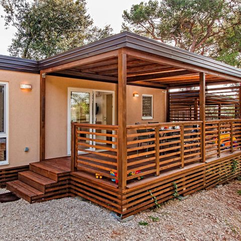 MOBILHOME 6 personas - Mobil-home | Confort | 3 Dormitorios | 6 Pers | Terraza elevada | 2 baños | Aire acondicionado | TV