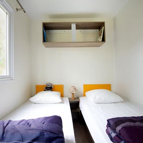 Mobilheim 6 personen - CONFORT 31m² - 3 Schlafzimmer mit überdachter Terrasse