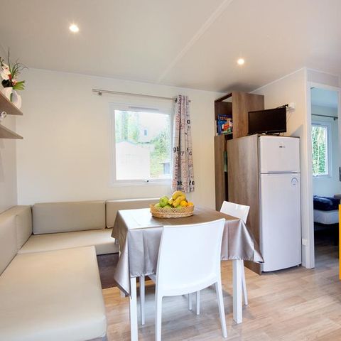 Mobilheim 6 personen - CONFORT 31m² - 3 Schlafzimmer mit überdachter Terrasse