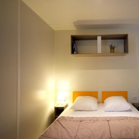 MOBILHEIM 6 Personen - CONFORT 31m² - 3 Schlafzimmer mit überdachter Terrasse