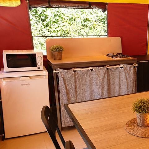 BUNGALOW 4 personnes - Bungalow  EVASION toilé STANDARD 16M² / 2 chambres - Terrasse 8m² (sans sanitaires)