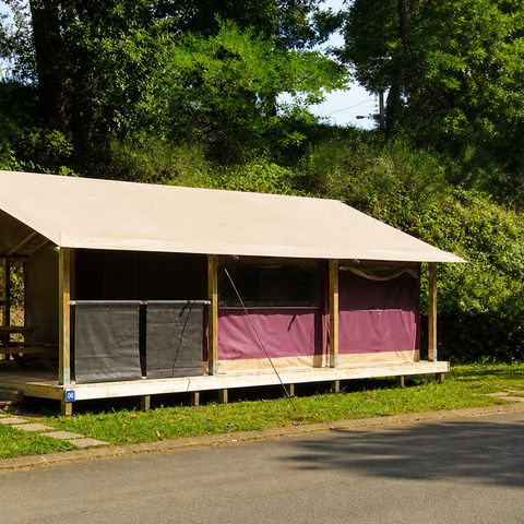 TENT 5 people - Freeflower STANDARD 37m² - 2 bedrooms including covered terrace 13 m² / without sanitary facilities