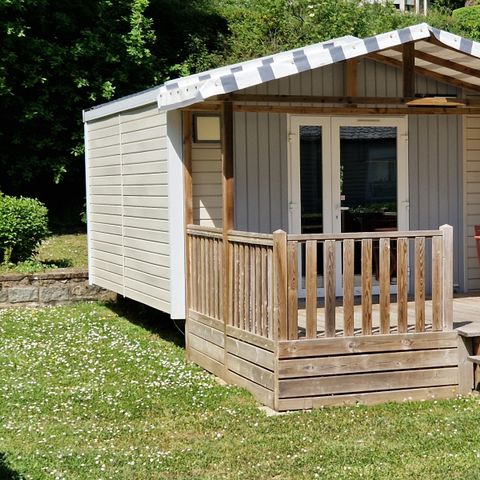 Stacaravan 2 personen - Stacaravan CONFORT 18m² 1 kamer - overdekt terras