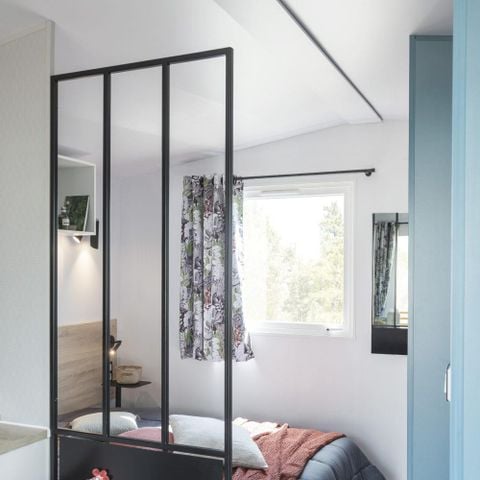 Mobilheim 2 Personen - CONFORT 18m² 1 Schlafzimmer - überdachte Terrasse