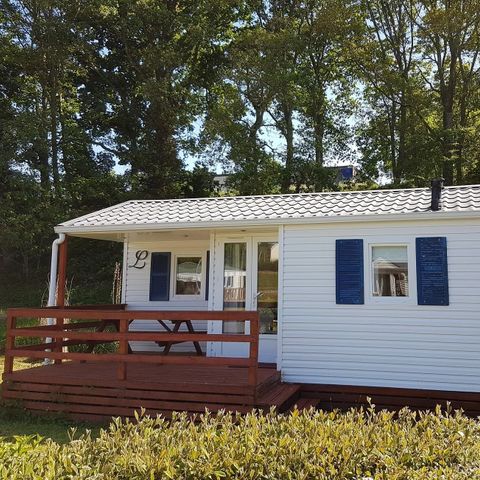 Mobilheim 4 Personen - STANDARD 25m² - 2 Zimmer + integrierte Terrasse