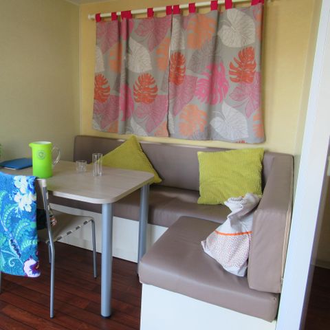 Mobilheim 4 Personen - STANDARD 25m² - 2 Zimmer + integrierte Terrasse