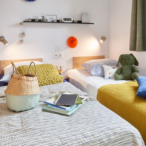 Mobilheim 4 Personen - CONFORT 28m² 2 Zimmer mit überdachter Terrasse