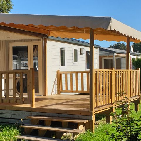 Mobilheim 8 personen - Mobilheim CONFORT 33m² -3 Zimmer mit überdachter Terrasse