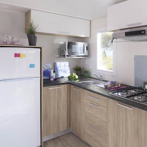 Mobilheim 8 personen - Mobilheim CONFORT 33m² -3 Zimmer mit überdachter Terrasse