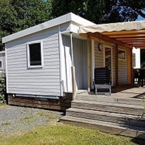 Stacaravan 4 personen - Stacaravan PREMIUM 29m² - 2 kamers + overdekt terras + vaatwasser