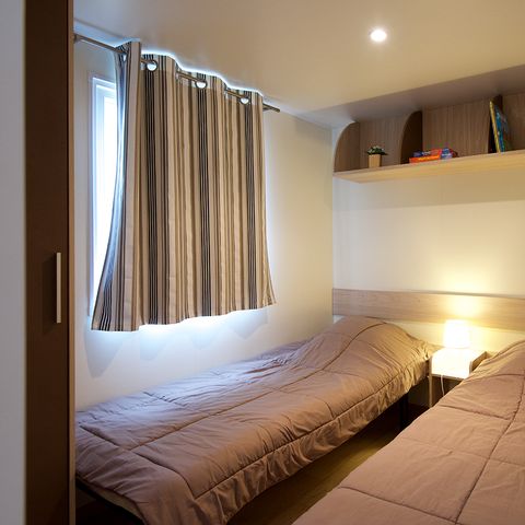 MOBILHOME 6 personas - PREMIUM 35m² 3 habitaciones con terraza cubierta y lavavajillas