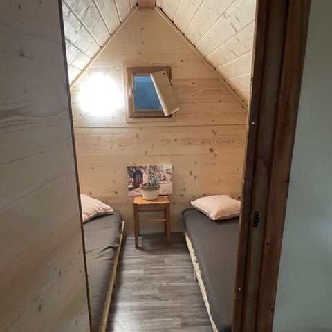 Tent 2 personen - Lodge Rando tent op palen, 5,7m² 1 slaapkamer met terras (geen sanitair) en keuken