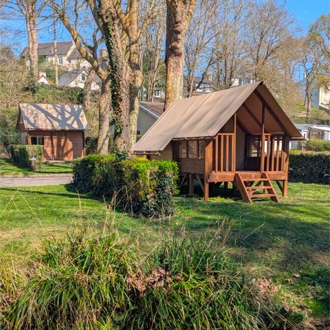Tent 2 personen - Lodge Rando tent op palen, 5,7m² 1 slaapkamer met terras (geen sanitair) en keuken