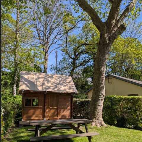 TENTE TOILE ET BOIS 3 personnes - Tente Bivouac 11m² 1chambre - sans sanitaire