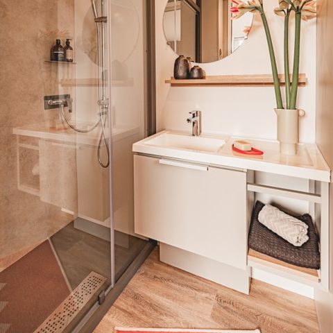 Mobilheim 4 personen - Cottage Tulipe 4 pers 2 Schlafz. 2 Bäder Premium